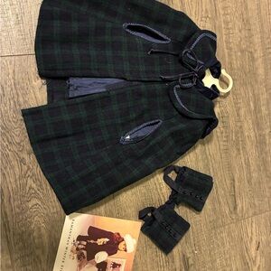 American Girl Plaid cape gaiters samantha parkington pleasant company 1989 winte
